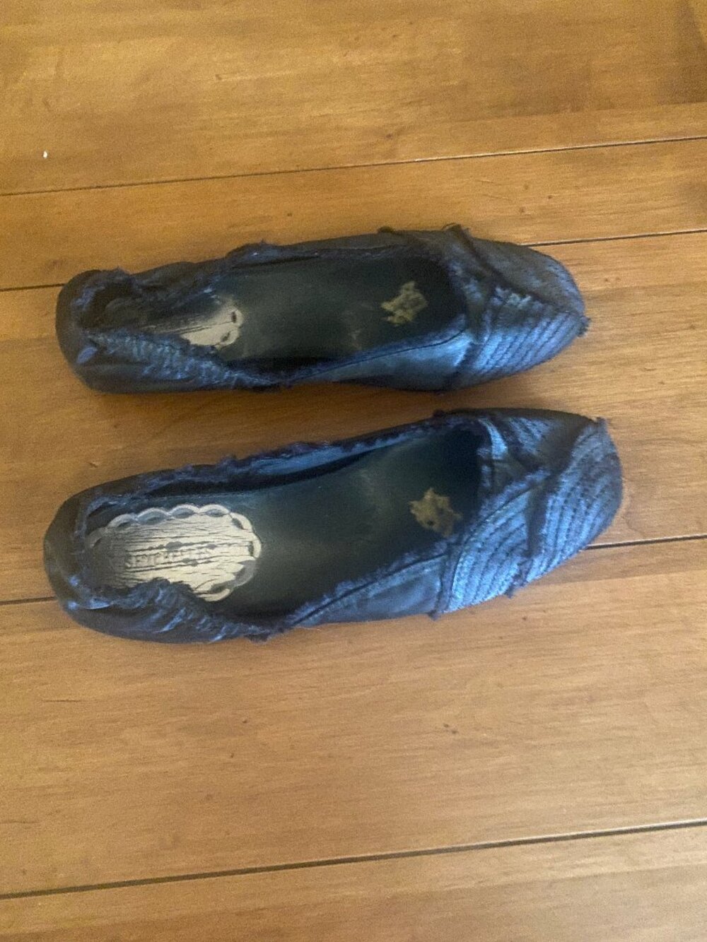 Seychelles Women's 9.5 Black Satiny Ballerina Shoes - Picture 3 of 10